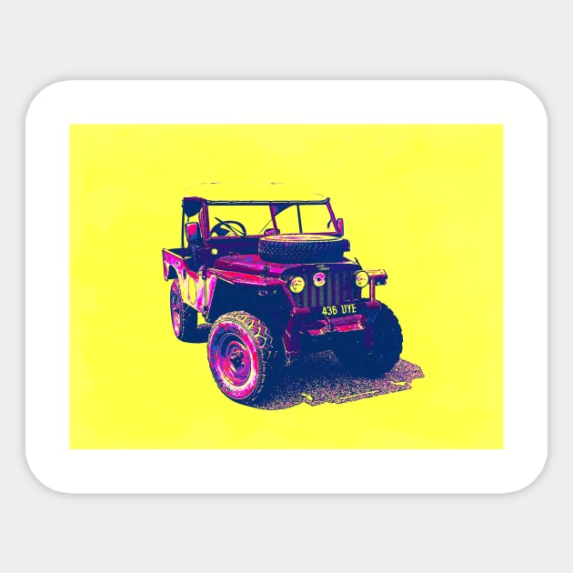 1955 Land Rover - Mavis Sticker by LukeHarding